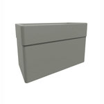 Eda Jardinière rectangulaire Carel taupe 78 x 39 x 39 cm - 63 L - Eda