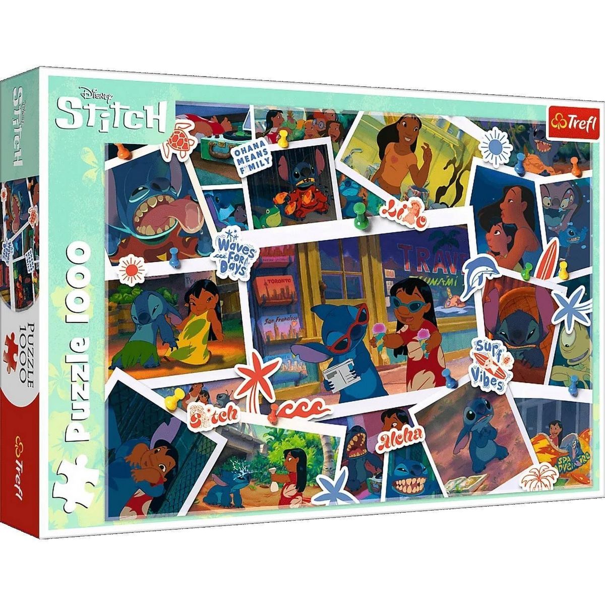 Trefl Puzzle 1000 pièces : Disney Lilo&Stitch - Jolie souvenirs
