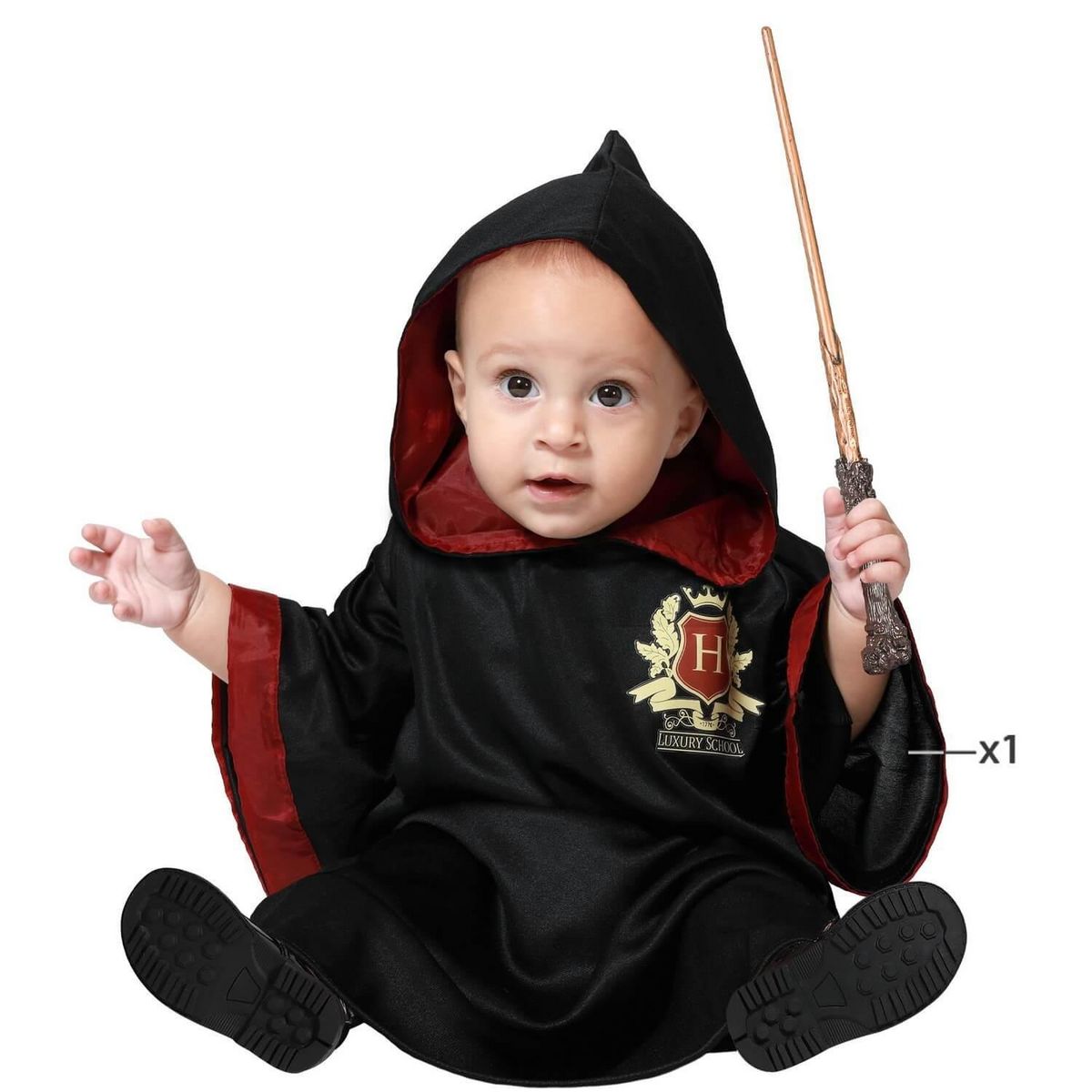 ATOSA Déguisement magicien- bébé - 6/12 mois (67 à 74 cm)