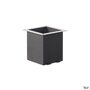 SLV Pot d'encastrement carré noir SLV pour encastré extérieur - 16,5 x 16,5 x 15,8 cm