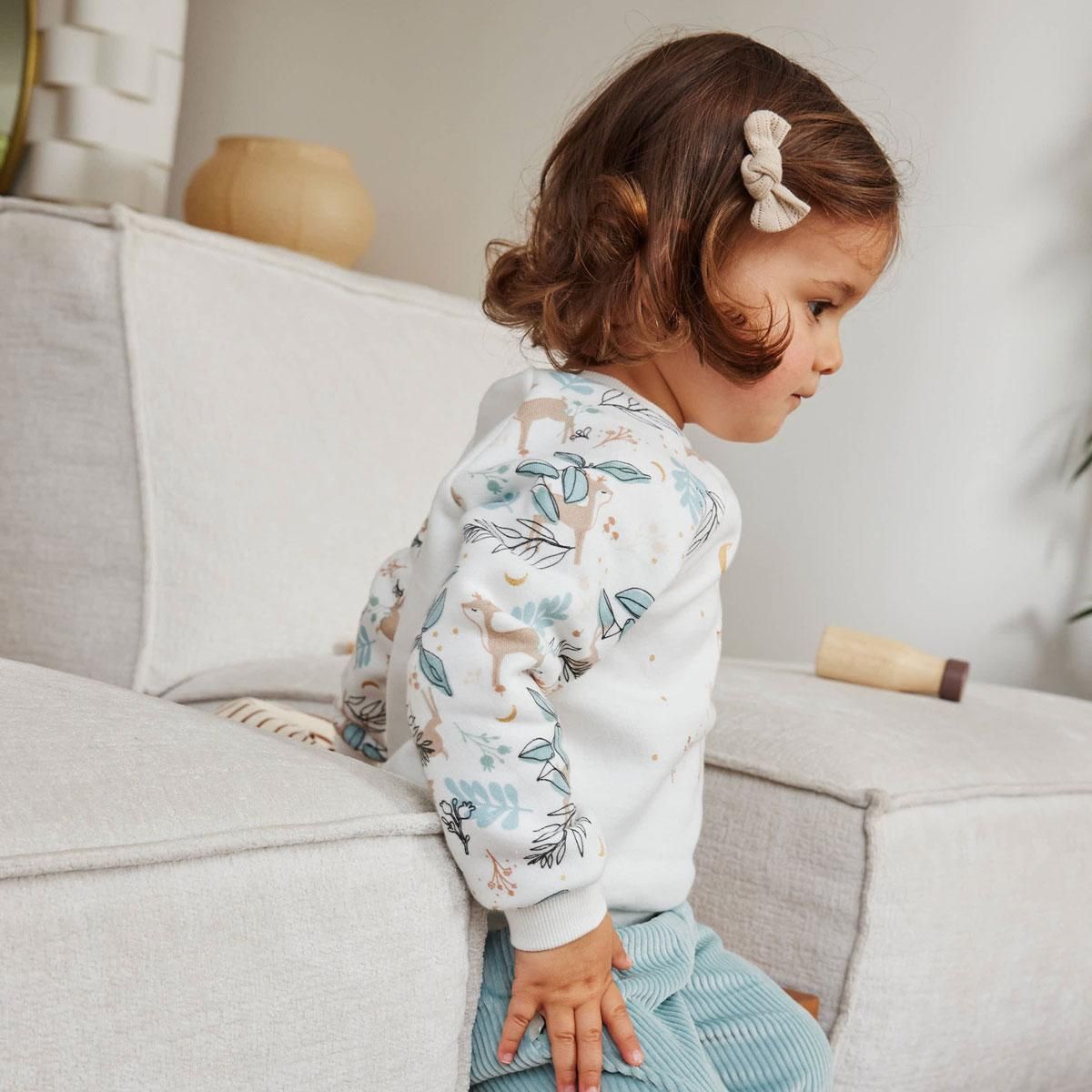 Petit Béguin Sweat-shirt bébé en molleton Alma