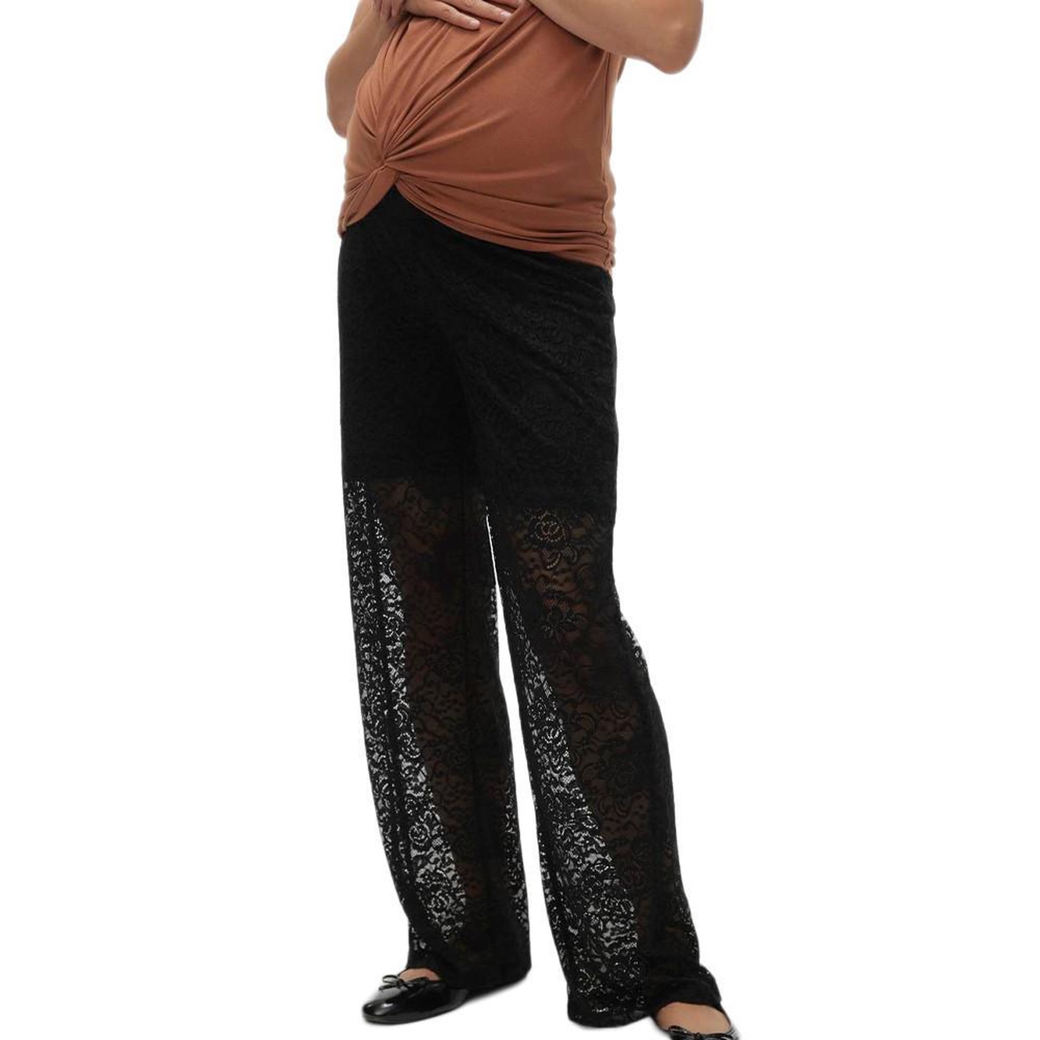 Voir la diapositive 1 : MAMALICIOUS Pantalon en Dentelle  Femme Mamalicious Barbara