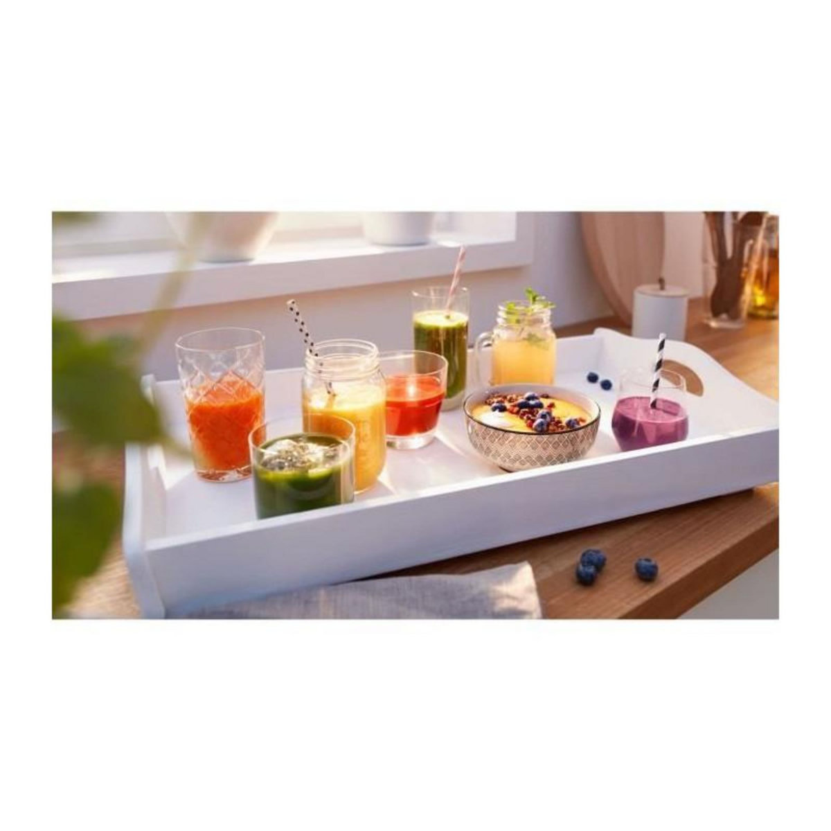 BOSCH Blender VitaPower - BOSCH - MMB6141W - 1200 W - 30000 trs/min - 2 vitesses + turbo - Bol 2 L - 4 lames amovibles - Blanc