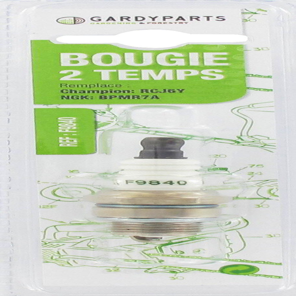 CENTRALE BRICO Bougie d'allumage adaptable sous coque remplace RCJ6Y - CA6, NGK: BPMR7A