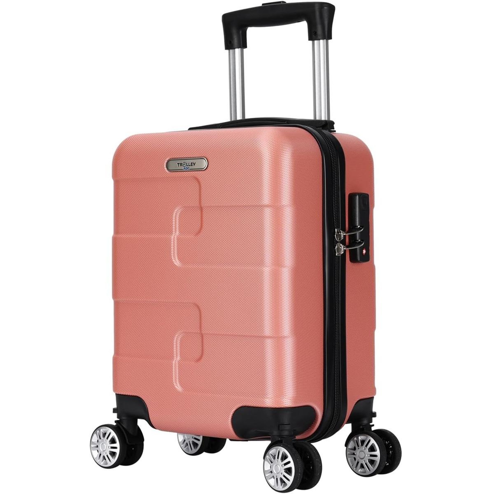 TROLLEY ADC Valise cabine à roulettes rose - val-745