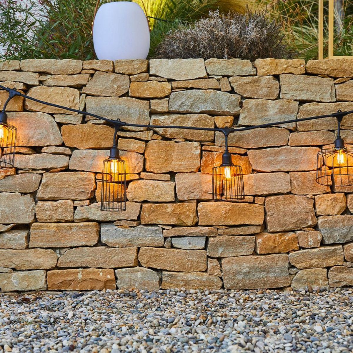 Lumisky Guirlande chapeau métal NEMA Noir Metal 6M 10xE27