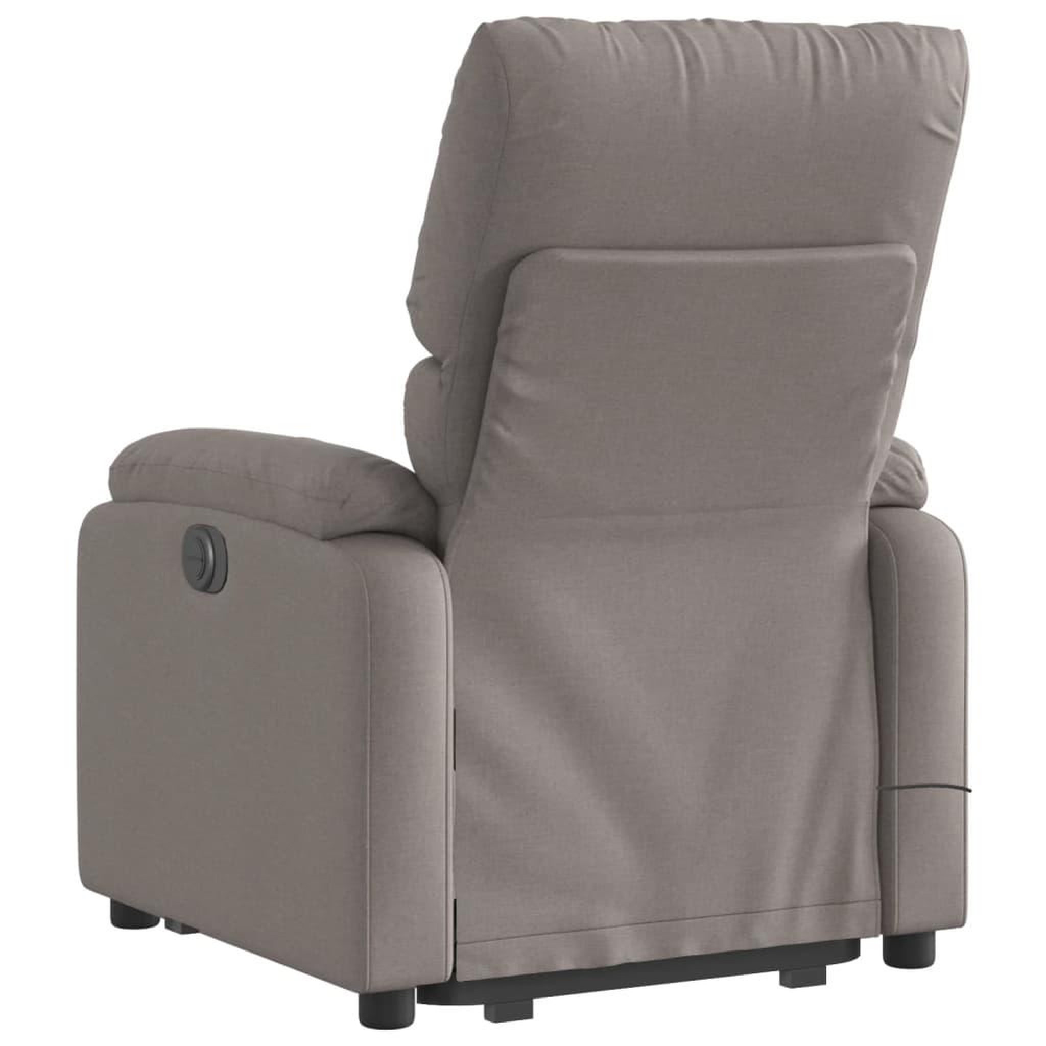 Voir la diapositive 5 : VIDAXL Fauteuil inclinable de massage Taupe Tissu