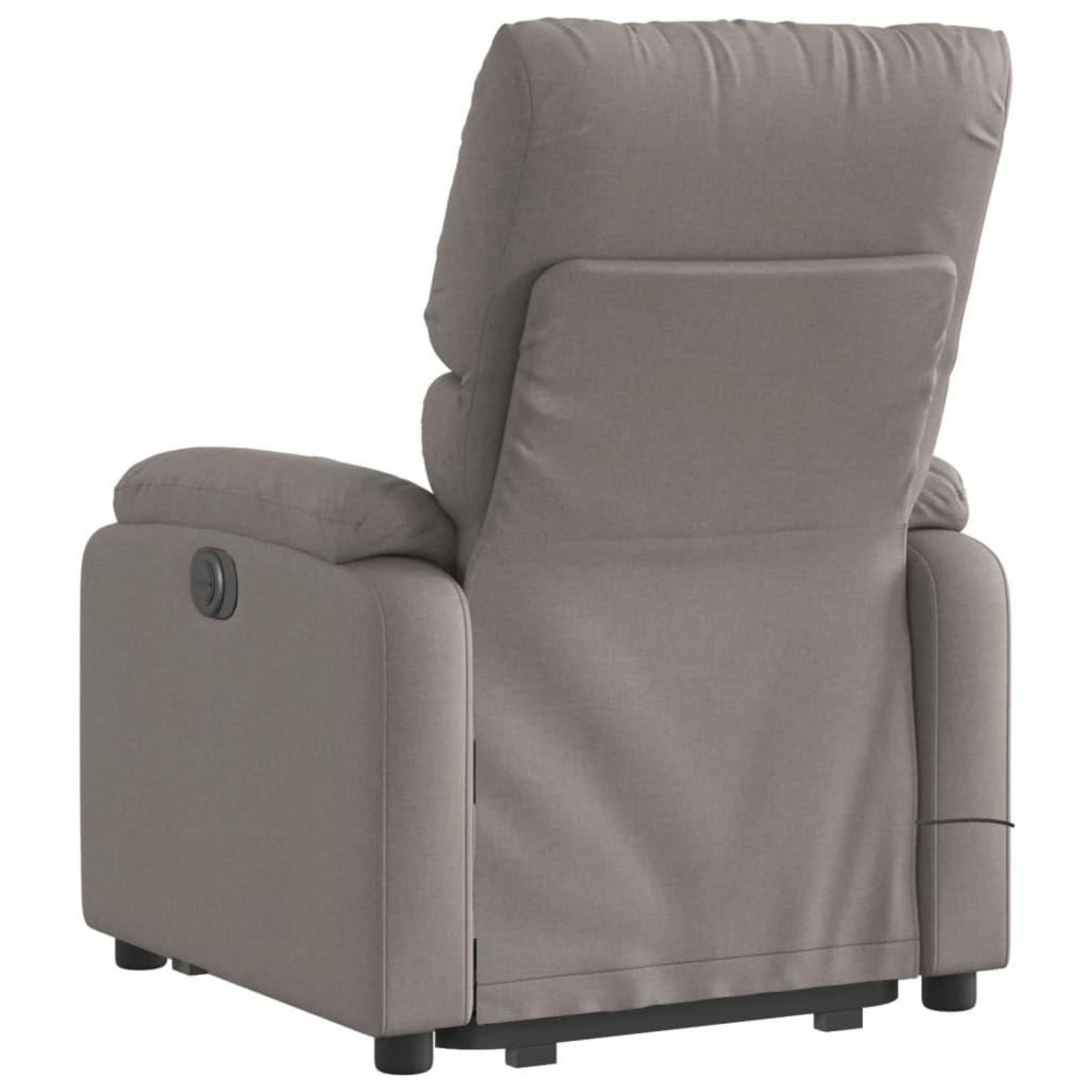 VIDAXL Fauteuil inclinable de massage Taupe Tissu