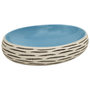 Voir la diapositive 2 : VIDAXL Vasque a poser multicolore ovale 59x40x15 cm ceramique