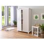 Voir la diapositive 5 : Armoire 2 portes en bois massif HEDDA 