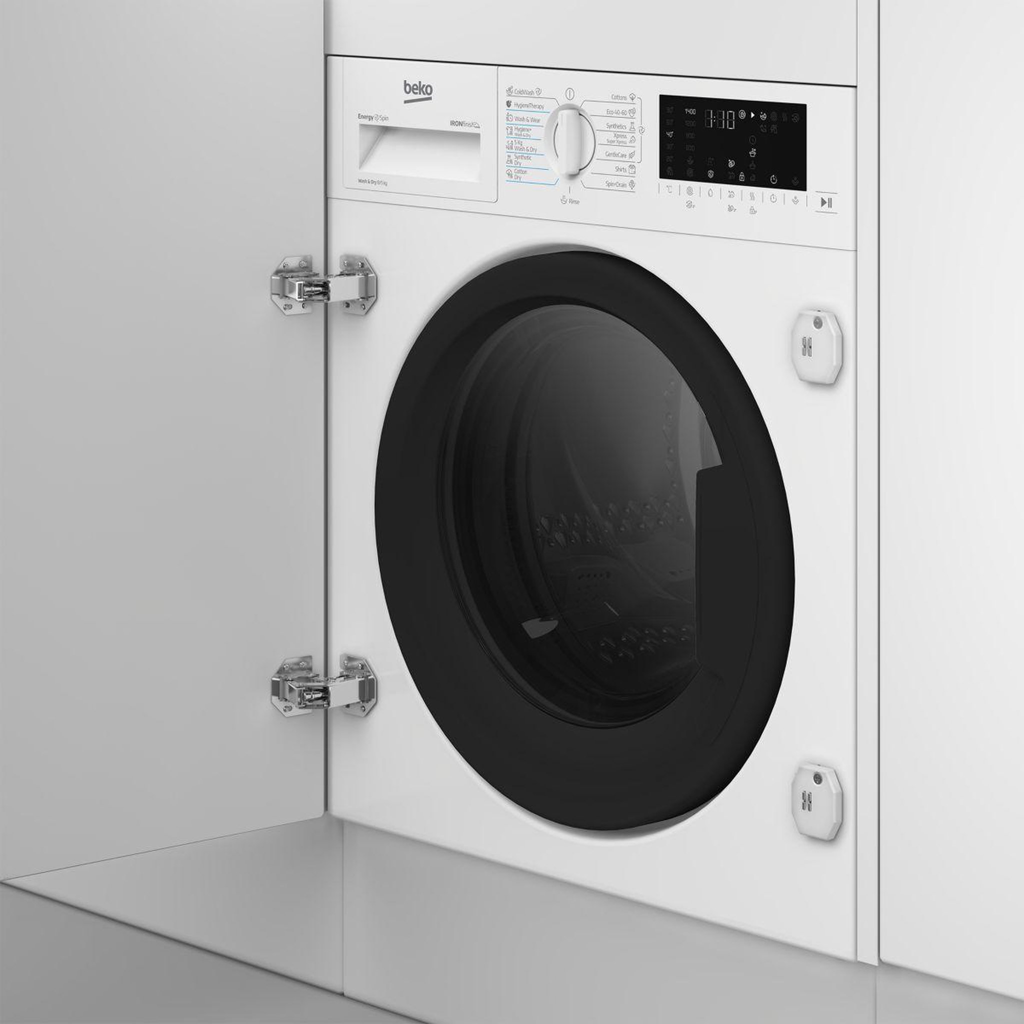 Voir la diapositive 2 : Beko Lave linge séchant hublot encastrable b5dbt68547w