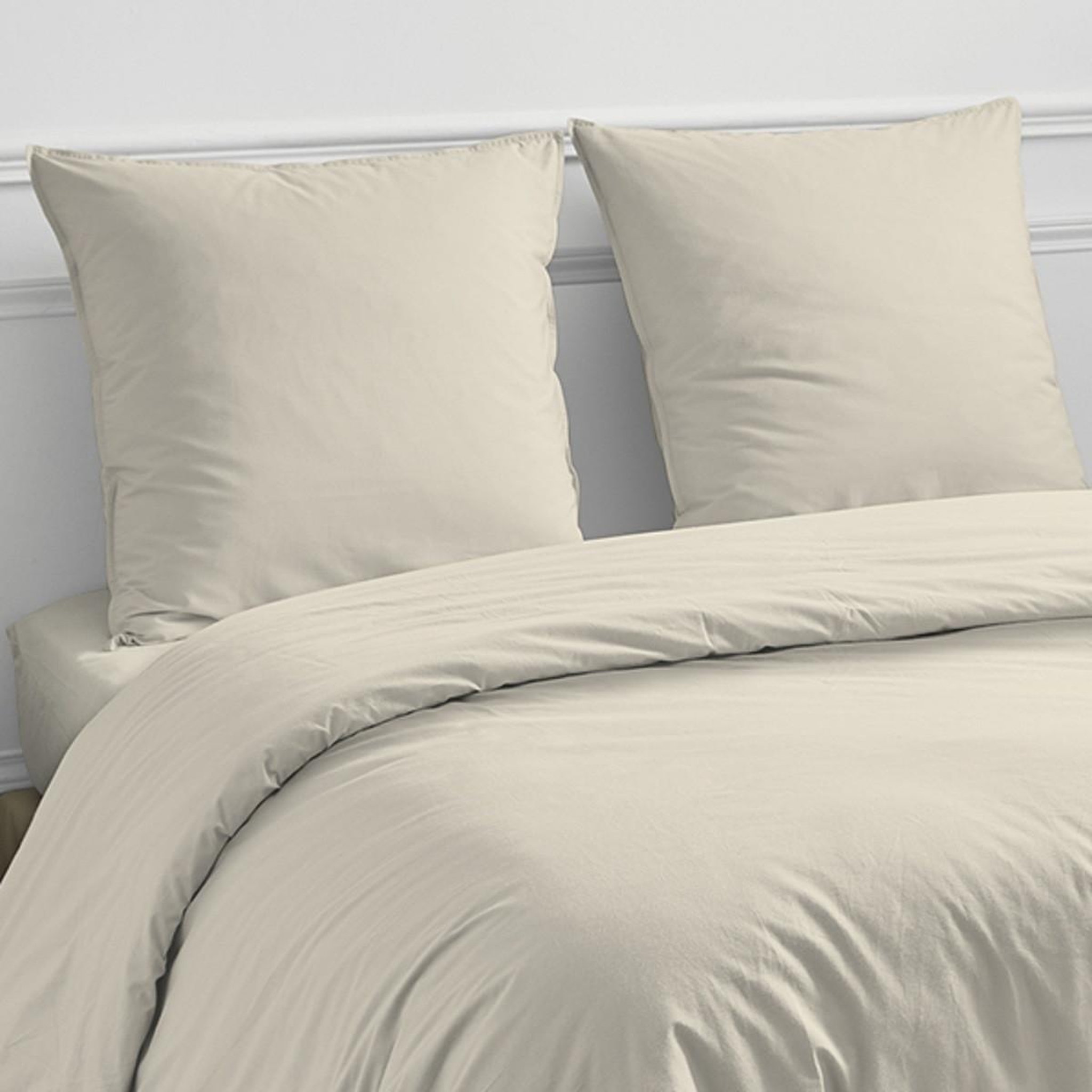 Voir la diapositive 3 : FUTURE HOME Drap housse en coton 57 fils uni bonnet 25cm