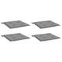 Voir la diapositive 3 : VIDAXL Coussins de chaise de jardin lot de 4 gris 40x40x3 cm