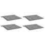 Voir la diapositive 3 : VIDAXL Coussins de chaise de jardin lot de 4 gris 40x40x3 cm