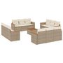 Voir la diapositive 2 : VIDAXL Salon de jardin avec coussins 13 pcs beige resine tressee