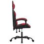Voir la diapositive 4 : VIDAXL Chaise de jeu Noir et rouge Similicuir