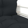 Voir la diapositive 5 : VIDAXL Canape palette de jardin avec coussins anthracite Bois