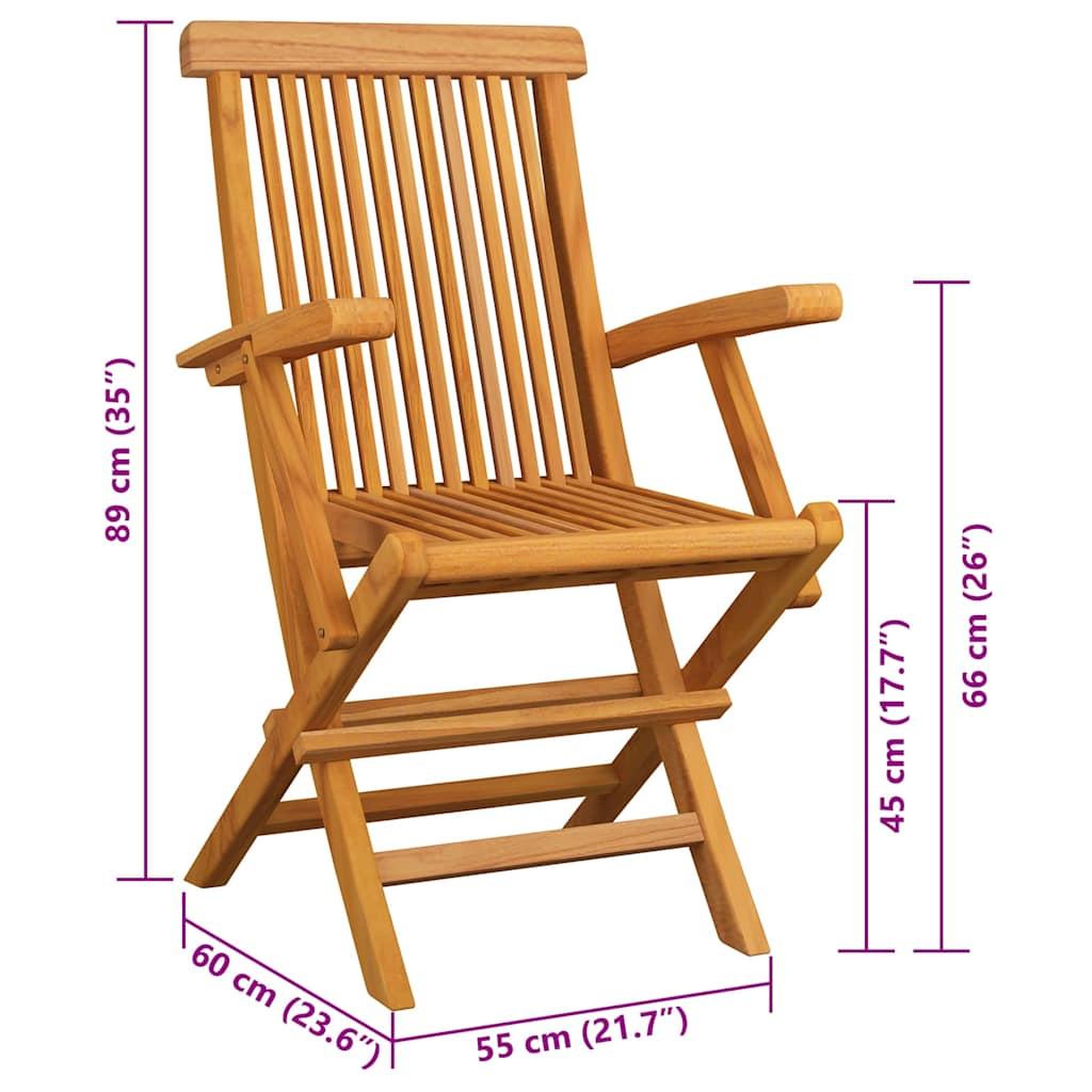 Voir la diapositive 6 : VIDAXL Chaises de jardin avec coussins beige lot de 3 Bois teck massif