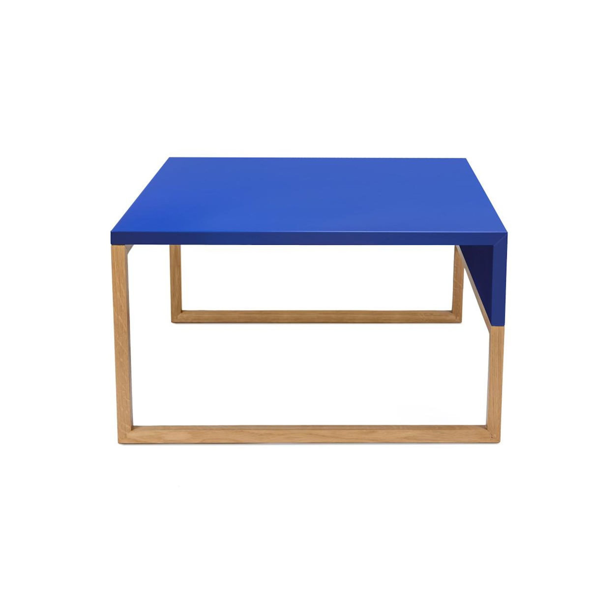 Paris Prix Table Basse Design en Bois  Cubis  60cm Bleu