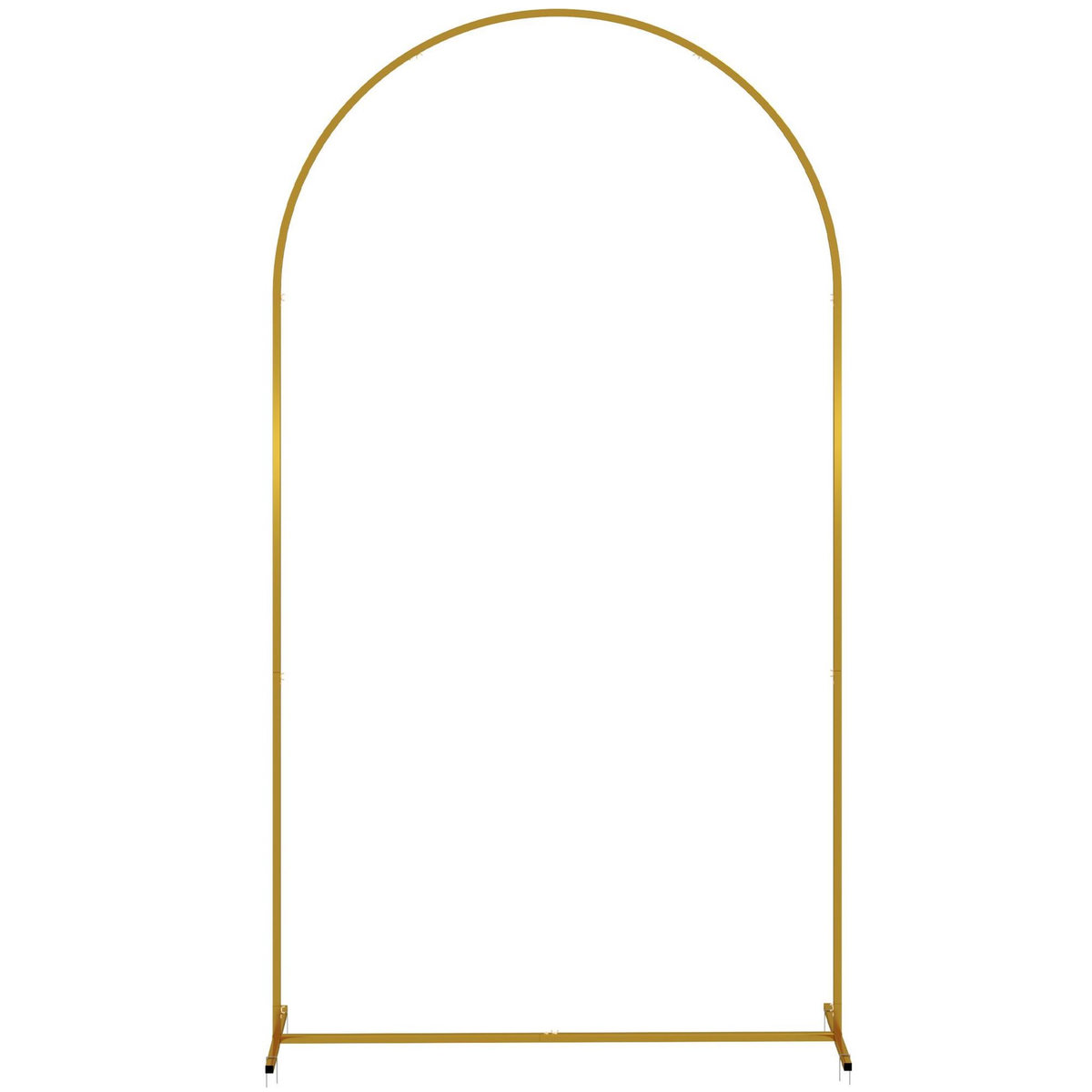 OUTSUNNY Arche décorative - arche de mariage - arche de ballon - dim. 120L x 40l x 220H cm - métal doré
