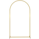 OUTSUNNY Arche décorative - arche de mariage - arche de ballon - dim. 120L x 40l x 220H cm - métal doré