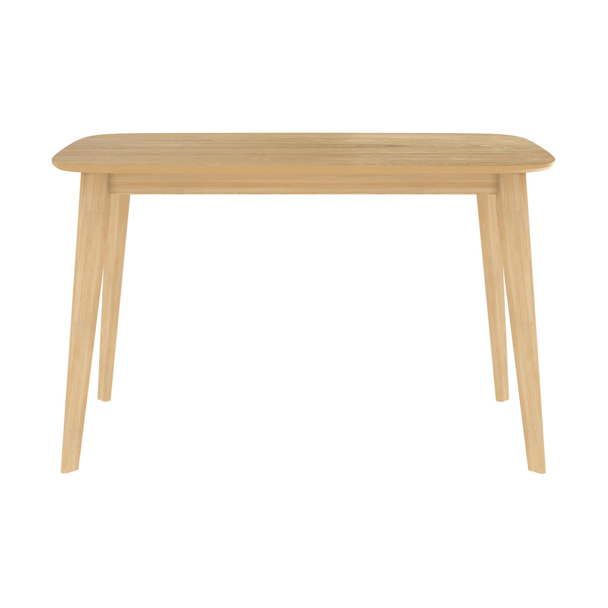 Voir la diapositive 6 : MAISON PAVANE Table rectangulaire 4 personnes en bois clair 120 cm-oman