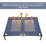 Voir la diapositive 4 : PAWHUT Lit sur pieds XXL pour chien chat lit de camp animal lit surélevé tissu oxford textilène micro-perforé 92L x 76l x 18H cm bleu marine