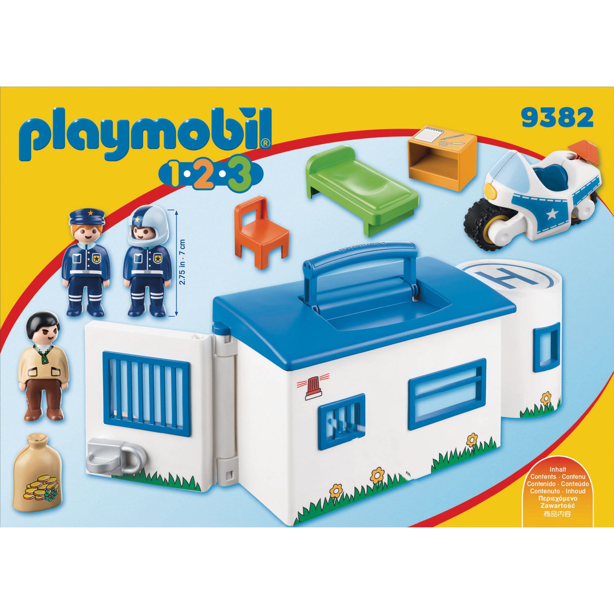 PLAYMOBIL 9382 - 1.2.3 - Commissariat de police transportable