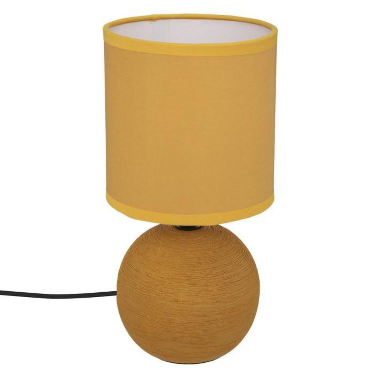 ATMOSPHERA Lampe à Poser Céramique  Boule  25cm Ocre