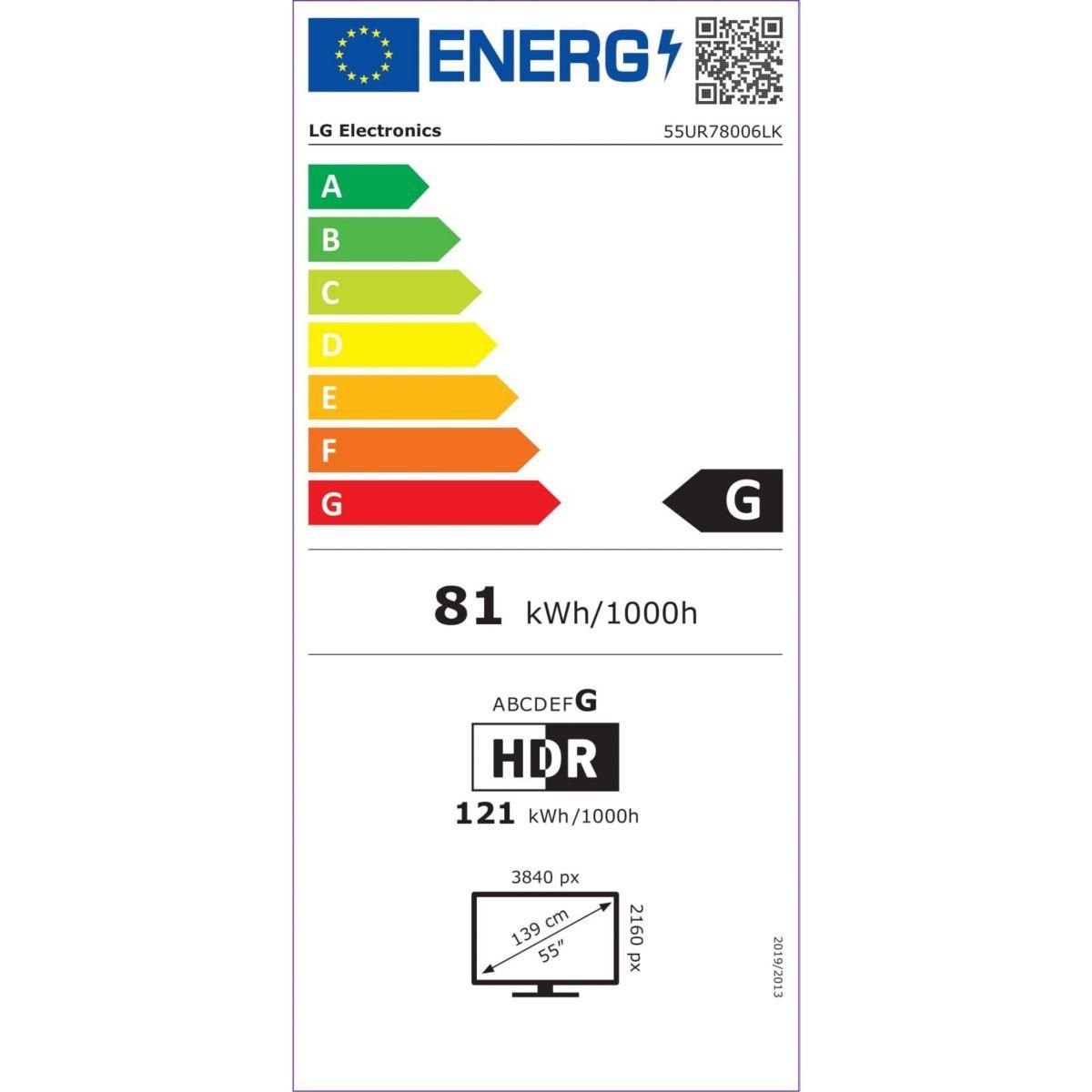 LG TV LED 55UR78