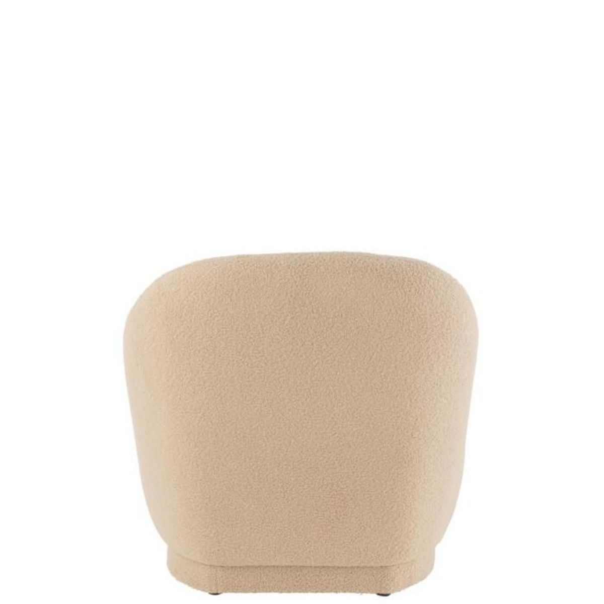 Paris Prix Fauteuil Design Bouclette  Teddy  88cm Beige