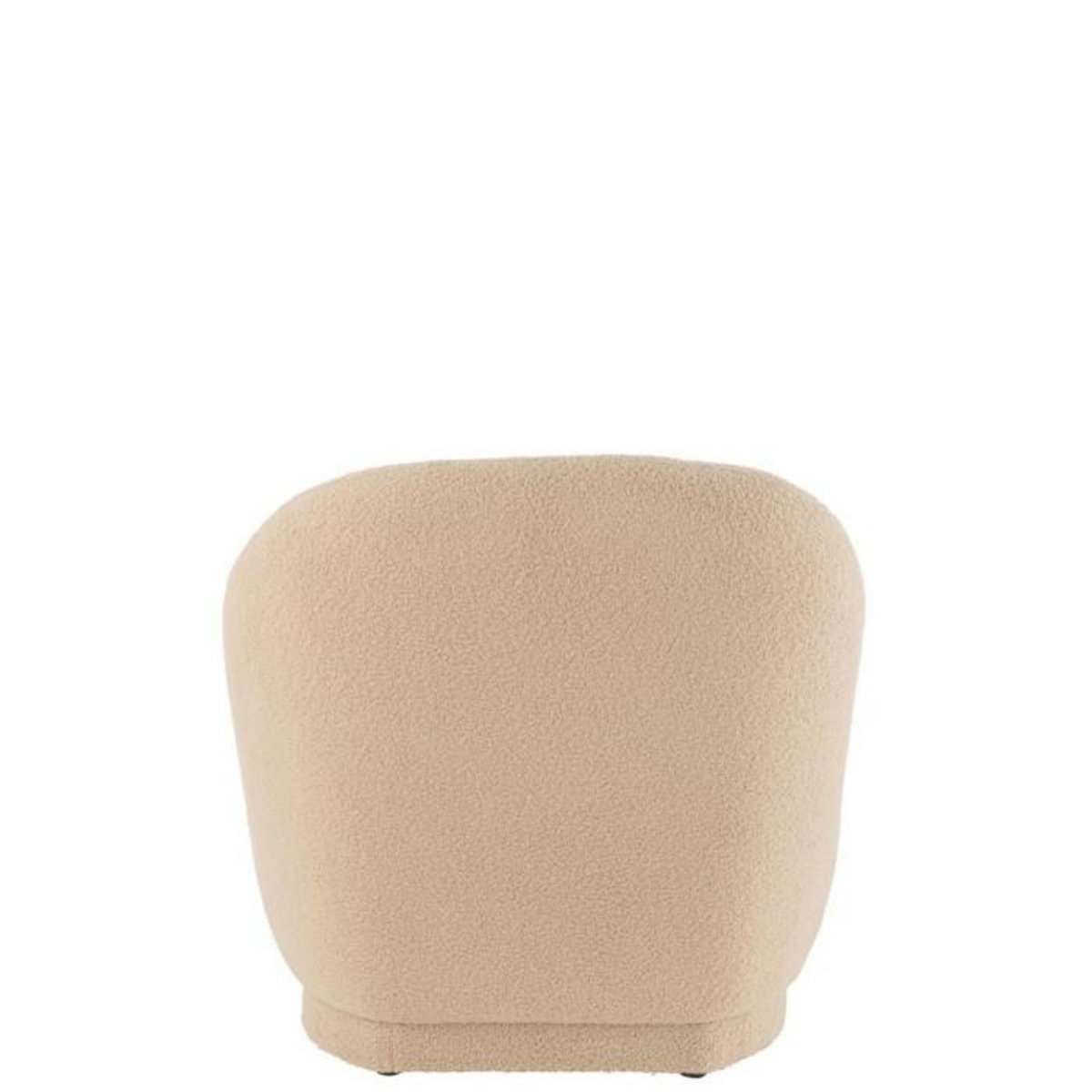 Paris Prix Fauteuil Design Bouclette  Teddy  88cm Beige