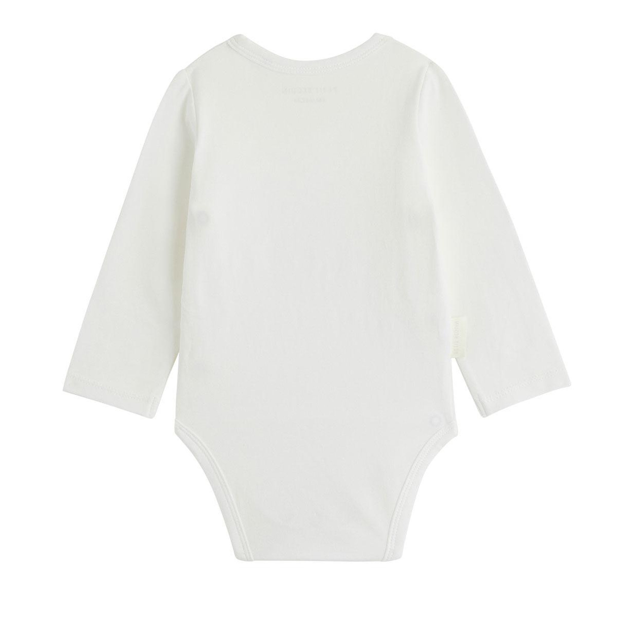Voir la diapositive 2 : PETIT BEGUIN Lot de 2 bodies bébé manches longues ouverture croisée Miette