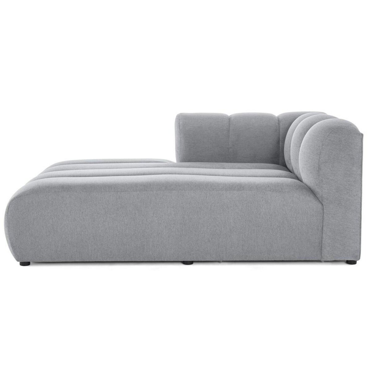 LISA DESIGN Debbie - module d'assise méridienne gauche en tissu texturé