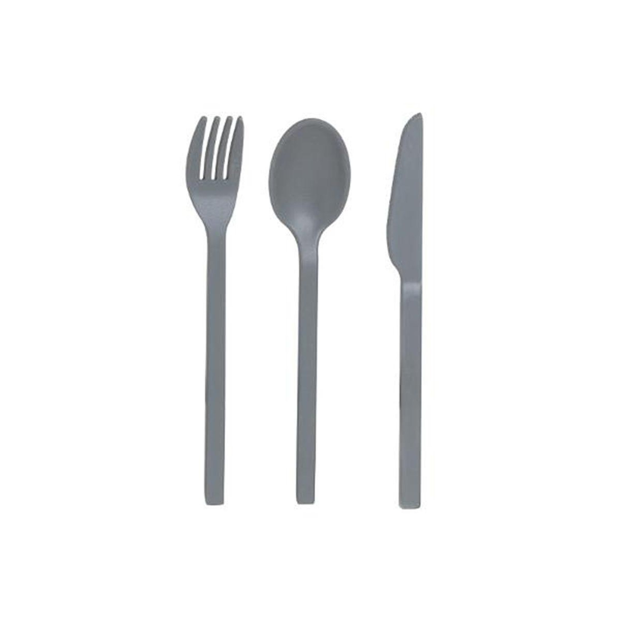 Voir la diapositive 1 : FIVE Lot de 3 couverts  nohya  21cm gris