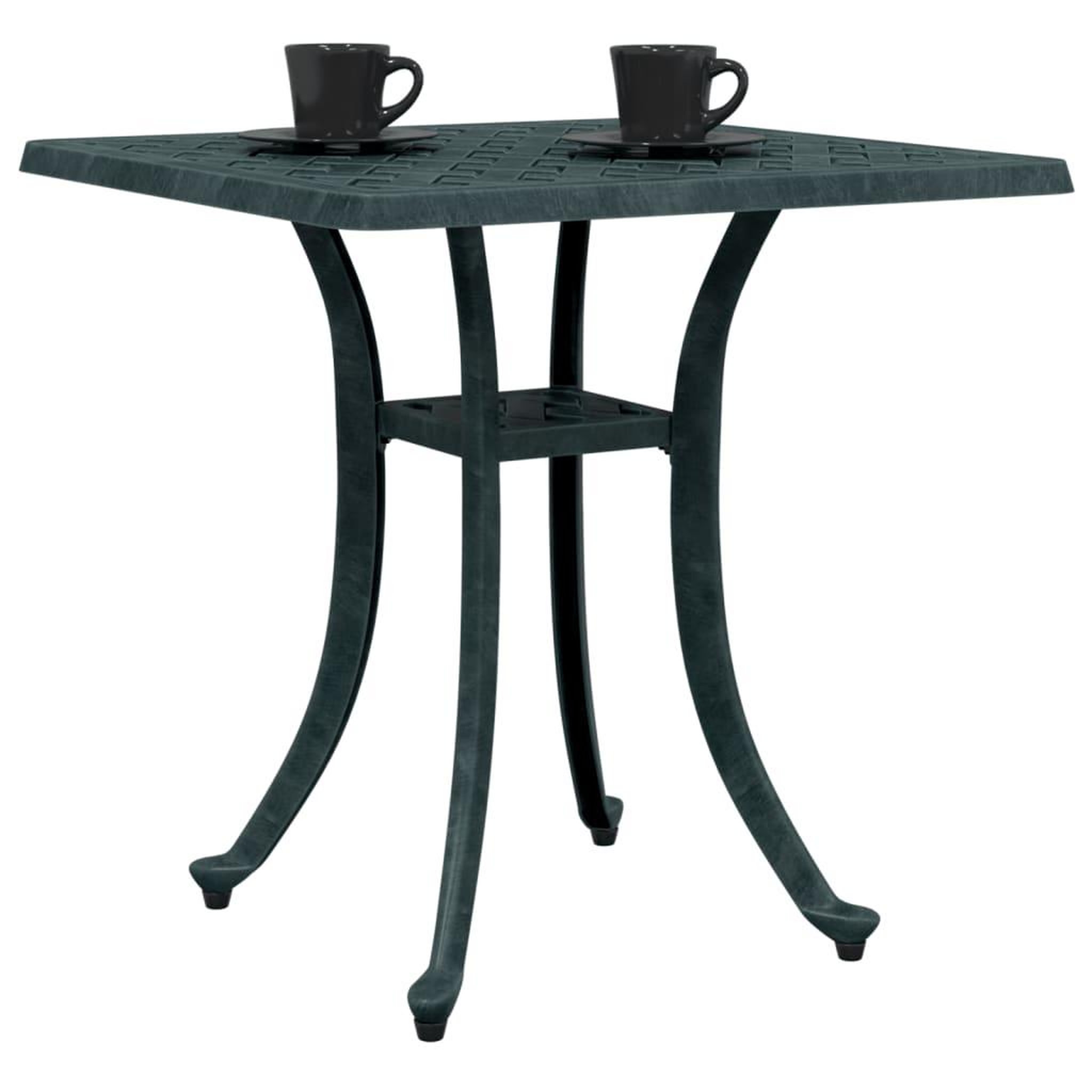 Voir la diapositive 4 : VIDAXL Table de jardin vert 53x53x53 cm aluminium coule