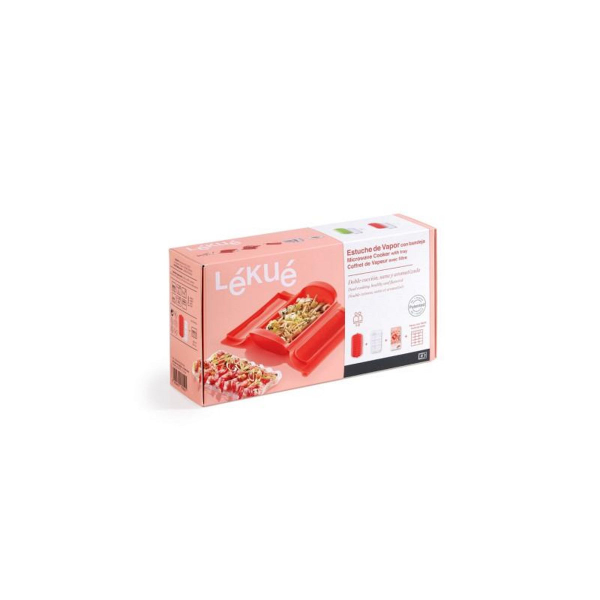 LEKUE Accessoire de cuisine Lekue Coffret Vapeur papillote 2personnes