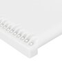 Voir la diapositive 5 : VIDAXL Tete de lit a LED Blanc 203x16x118/128 cm Similicuir