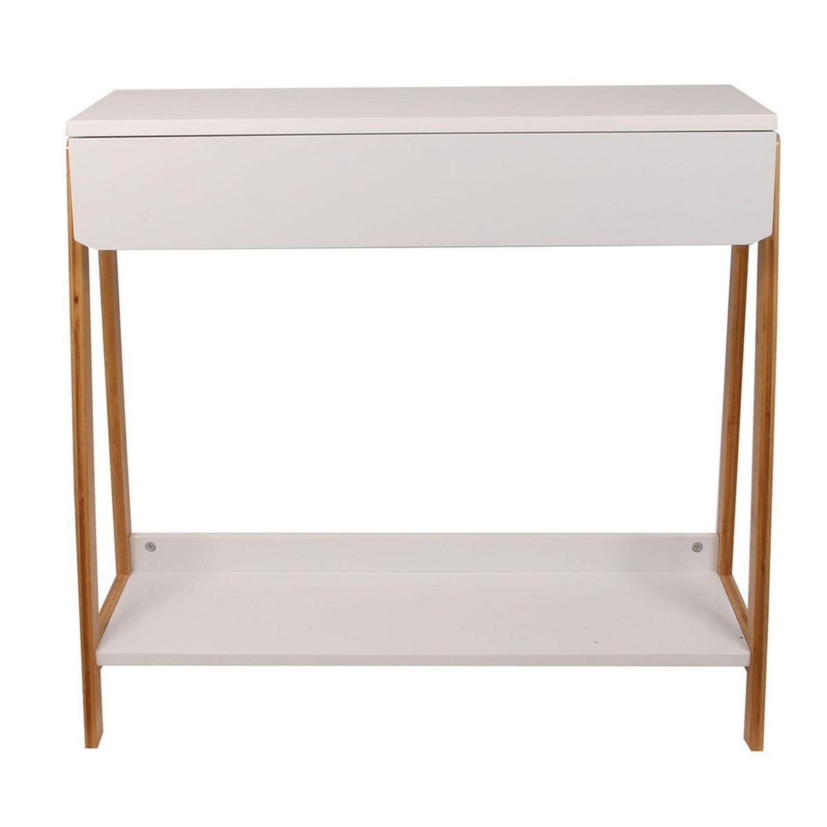 The Home Deco Factory Console scandi Pemba - L. 83 x H. 77 cm - Blanc