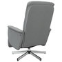 Voir la diapositive 5 : VIDAXL Fauteuil inclinable de massage et repose-pieds gris clair tissu