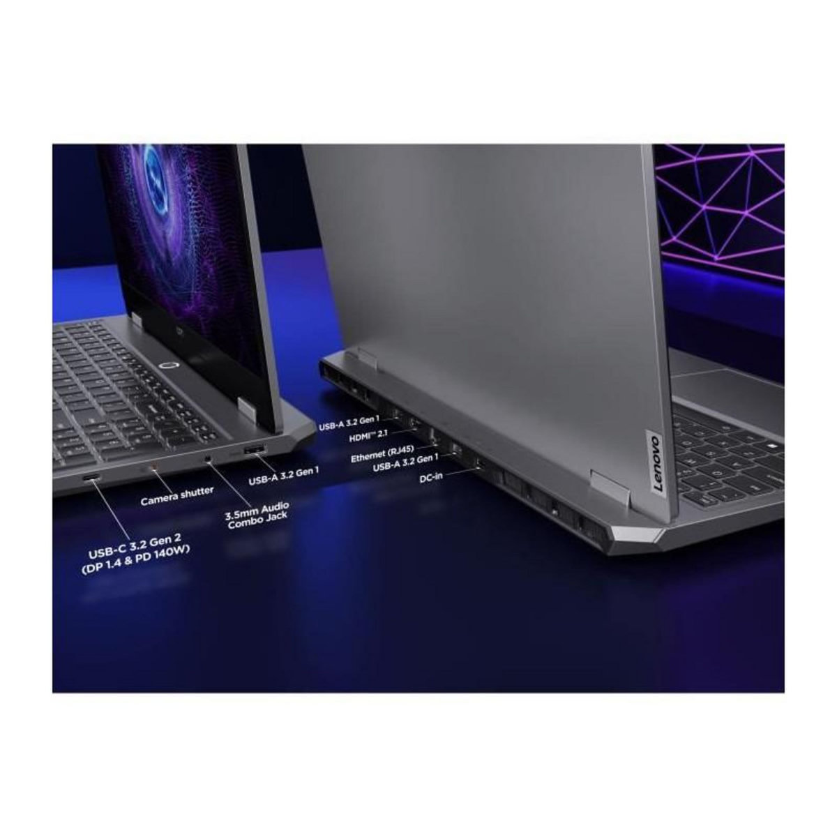 Lenovo PC Portable Gamer Lenovo LOQ 15IAX9 | 15'' FHD 144Hz - RTX 4050 115W - Core i5-12450H - RAM 24 Go - SSD 512 Go - Sans Windows