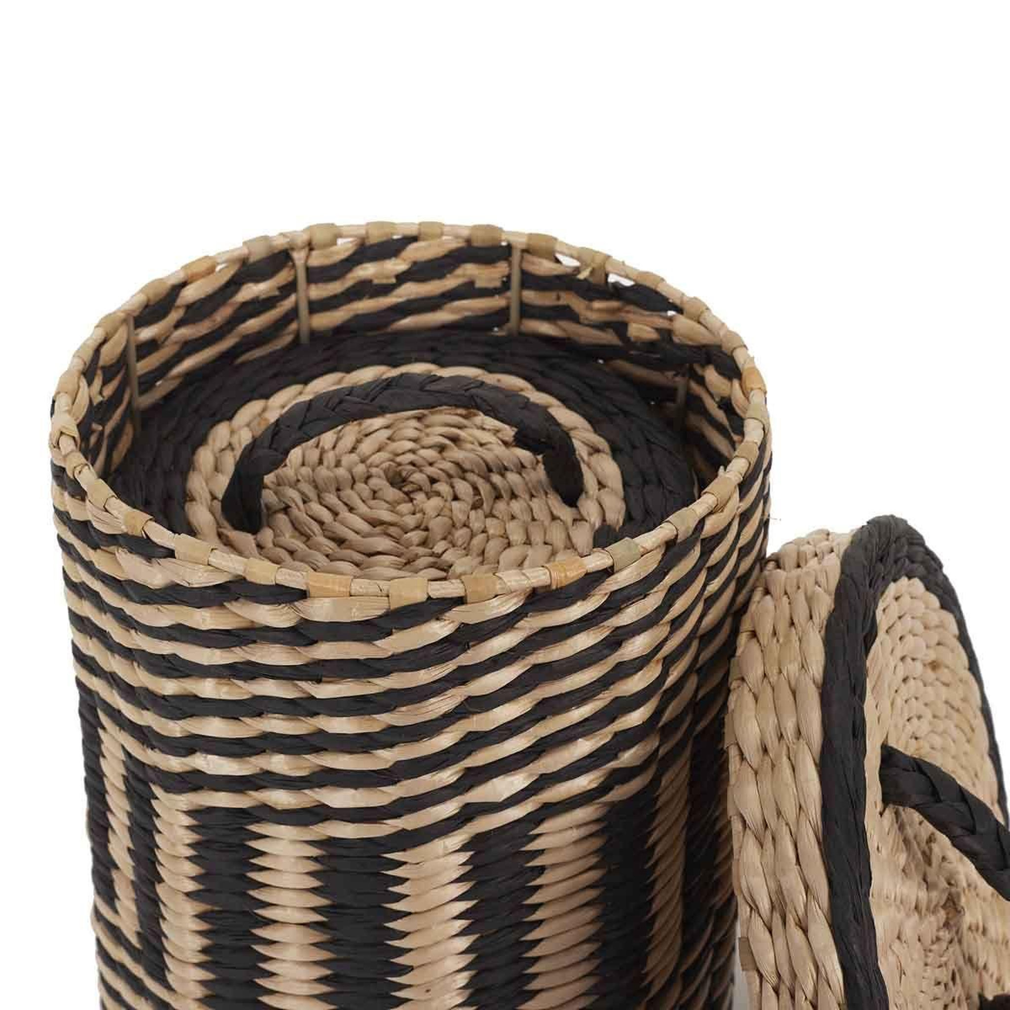Voir la diapositive 6 : The Home Deco Factory Lot de 2 paniers de rangement  mirage  27cm noir