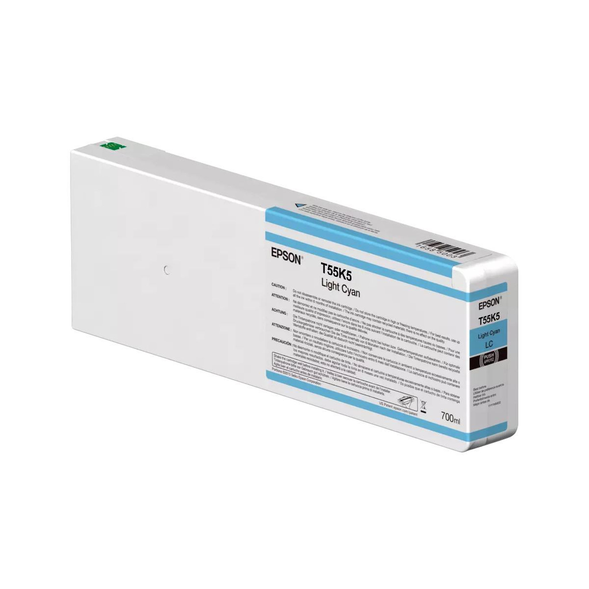 Voir la diapositive 2 : Epson Cartouche d'encre Originale Epson T55K5 - 700 ml - Cyan clair