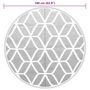 Voir la diapositive 6 : VIDAXL Tapis d'exterieur ARAKIL gris Ø160 cm PP