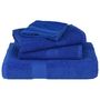 Voir la diapositive 4 : VIDAXL Serviettes de visage 4 pcs bleu 30x30 cm 360 g m² 100% coton