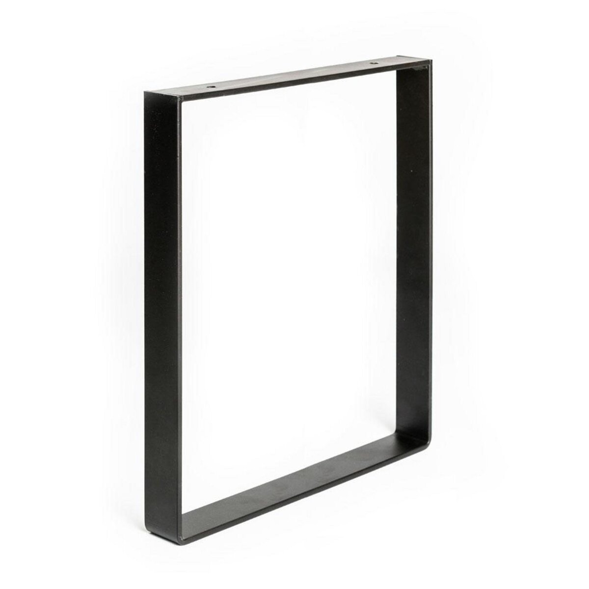 CENTRALE BRICO Pied pour meubles, tables et bars rectangle à visser acier mat noir, 38,5 cm