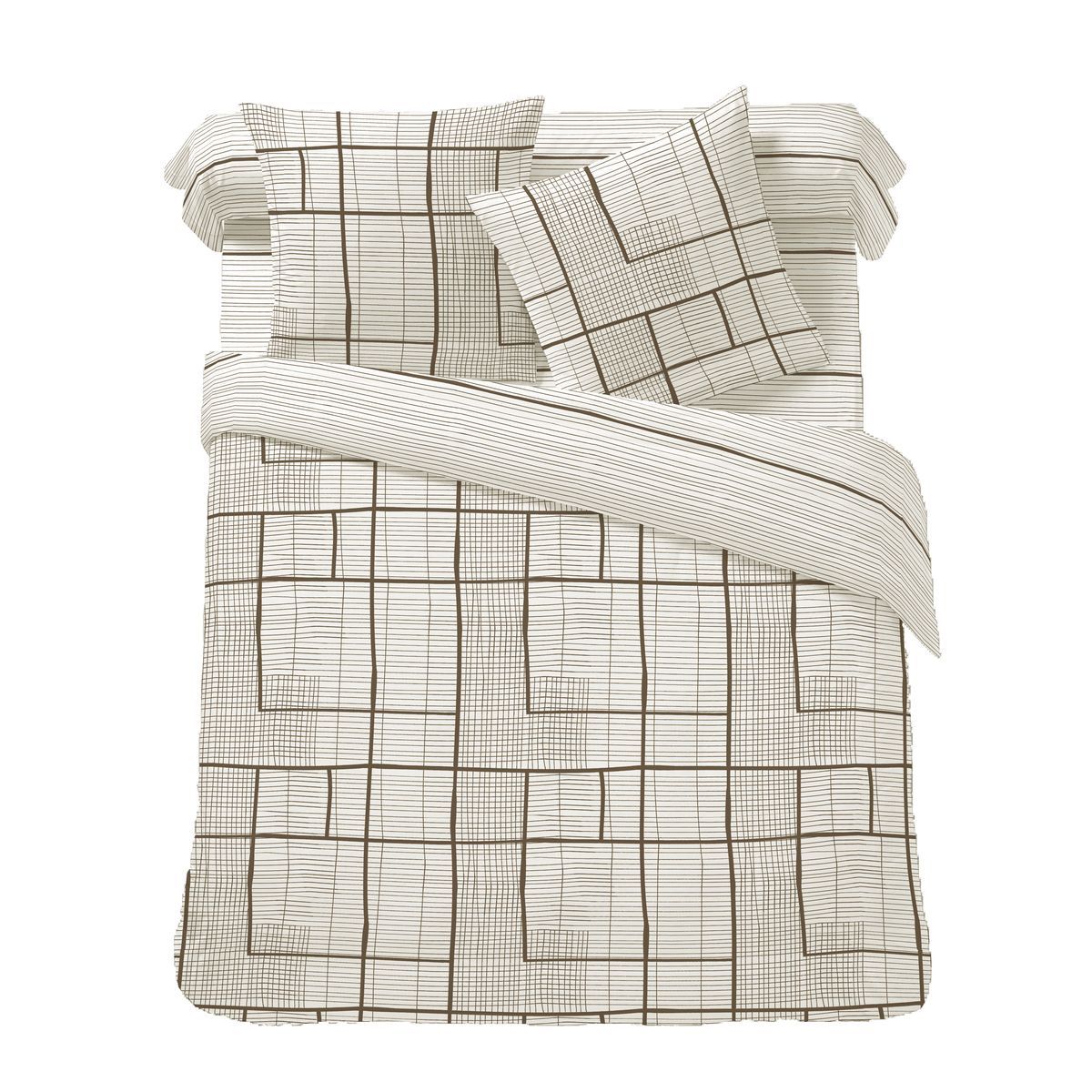 Parure housse de couette fantaisie en polycoton 51 fils LAHAYE