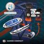 Voir la diapositive 6 : SIMPLE PADDLE Stand up Paddle Gonflable ROAM 10' 30'' 6'' (295 x 76 x 15 cm) Gamme COMPACT avec Pagaie, Leash, Pompe et Sac de Transport