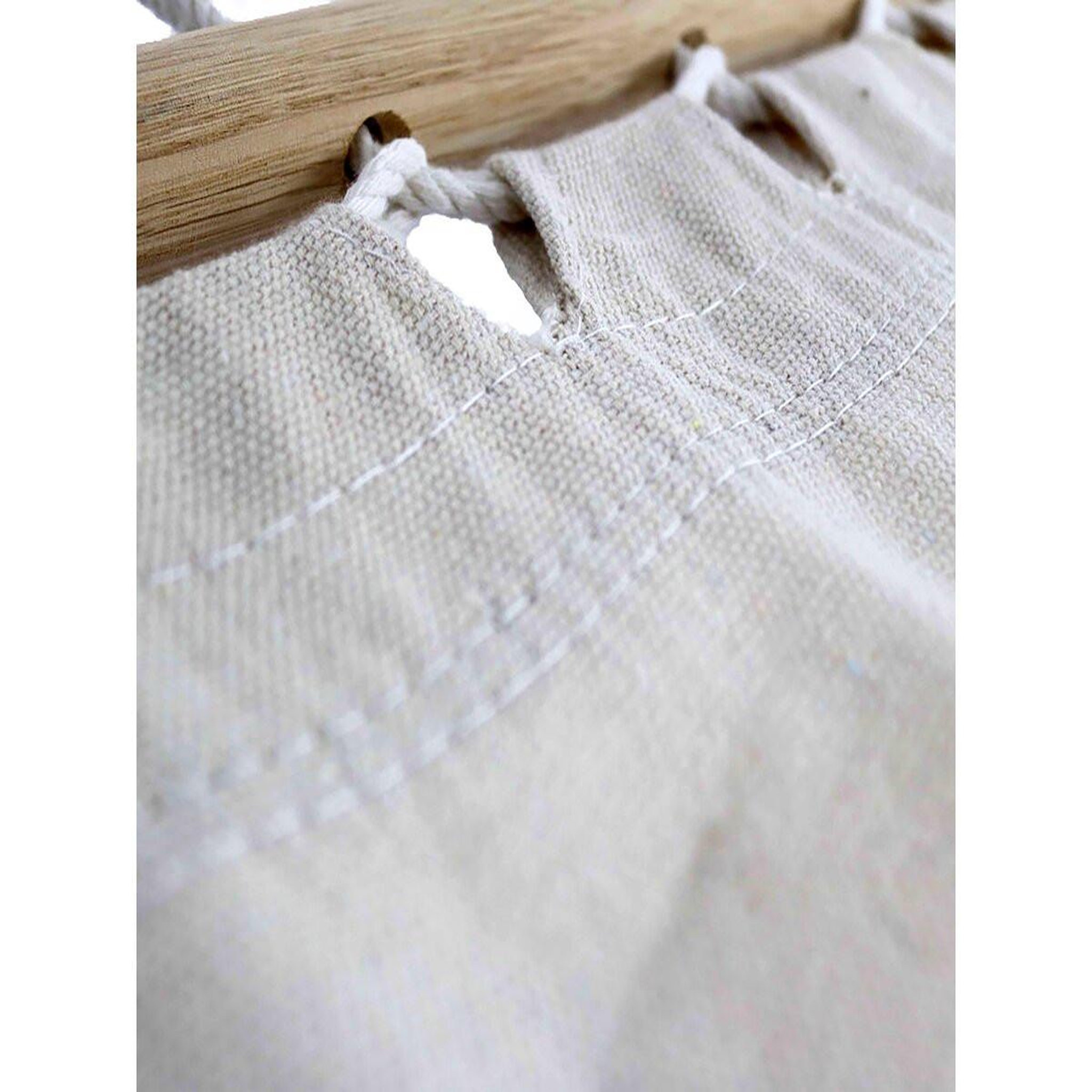 Voir la diapositive 4 : Habitat et Jardin Hamac bois avec toile en coton  dallas  - 3 m - ecru