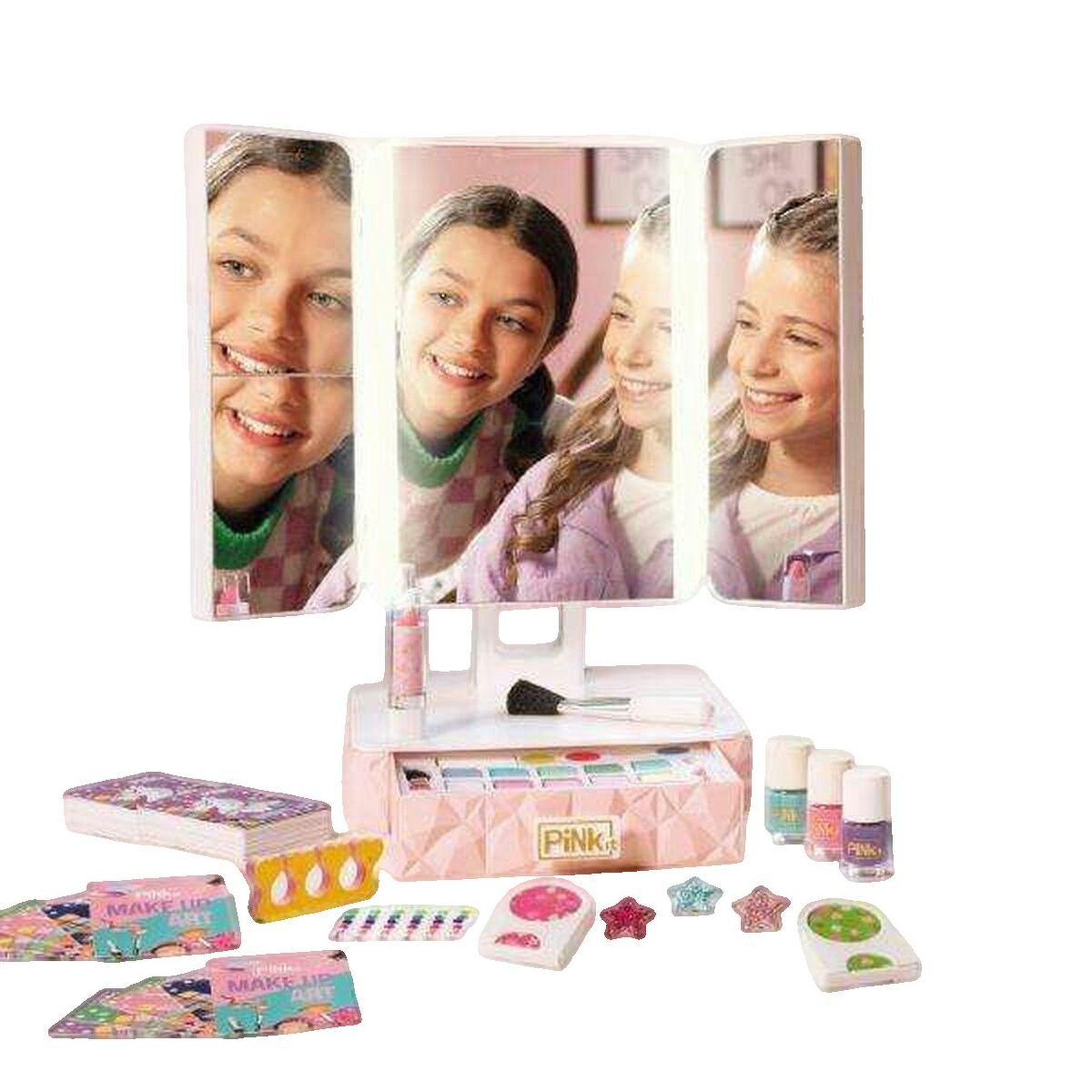Voir la diapositive 2 : Nice Set de jeu de maquillage Nice Group avec miroir interactif rose